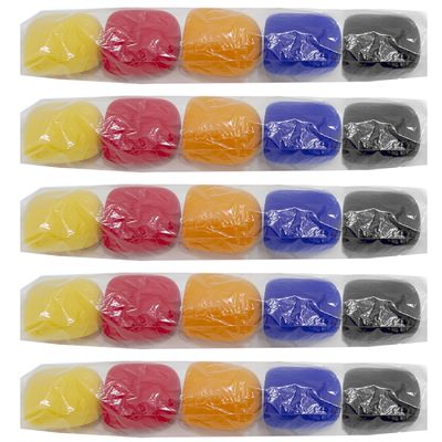 15 Kits com 5 Espumas Coloridas para Microfone (75 Peças)