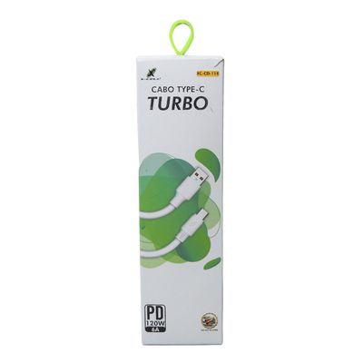 Cabo para carregamento Tipo C Turbo