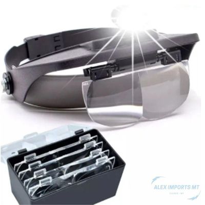 Lupa Cabeça Com Luz Para Relojoarias Lupa Com Led A Pilha