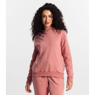 Moletom com Capuz Feminino Rovitex Rosa G / Rosa