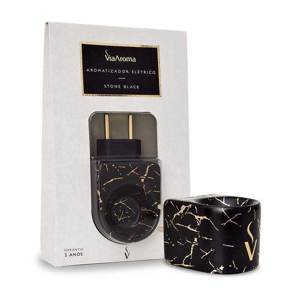Aromatizador Elétrico Stone Black - Via Aroma