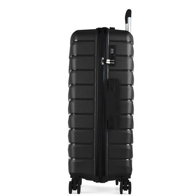 Mala Médias 23 kg Polipropileno 4 Rodas Route Preta M / Preto