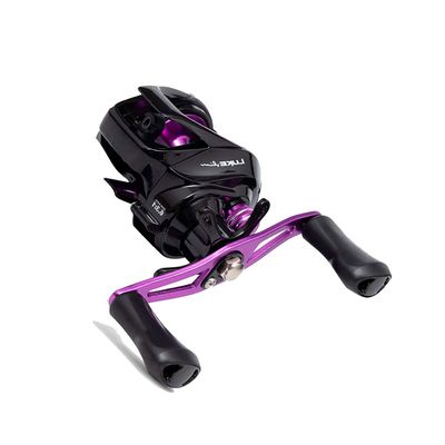Carretilha para Pesca Maruri Luke Slim Black Purple - Esquerda