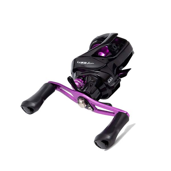 Carretilha para Pesca Maruri Luke Slim Black Purple - Esquerda