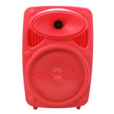 Caixa de Som Bluetooth Portátil GTS-1950 8" 10W 1500mAh Vermelha