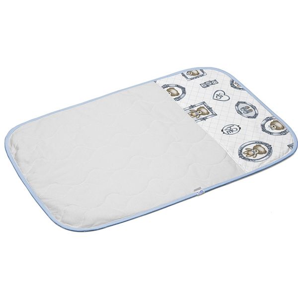 Trocador Tecebem Baby Malha 100% Algodão Estampado Impermeável Guilherme 45cmx70cm Azul