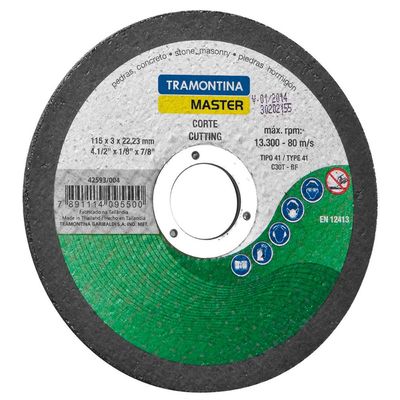 Disco de Corte Tramontina 4.1/2" para Pedras