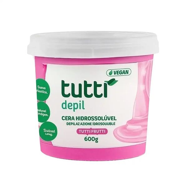 Cera Hidrossolúvel Tutti Frutti Vegan Tutti Depil 600G