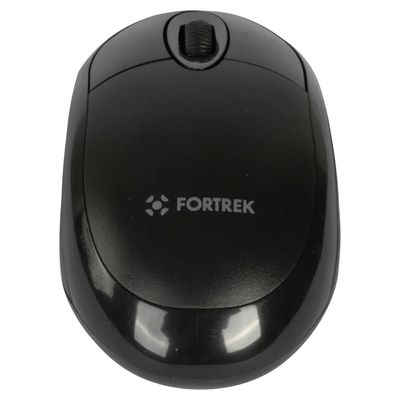 Mouse Óptico Fortrek OML101 USB 800dpi Cor Preto cabo 1.2m
