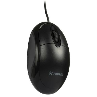 Mouse Óptico Fortrek OML101 USB 800dpi Cor Preto cabo 1.2m