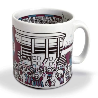 Caneca KazzaVip Cerâmica 360 ML Estádio S.E.R. Caxias Do Sul Licenciada Branco
