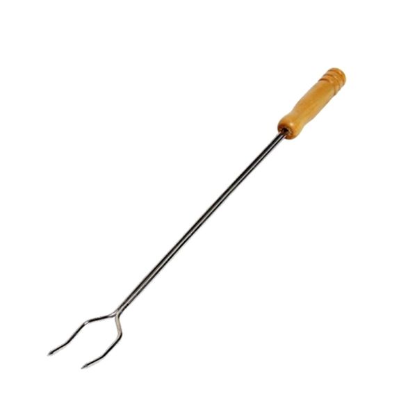 Garfo Para Churrasco Com Cabo De Madeira 45 Cm