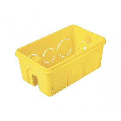 Caixa Luz Tramontina 4X2 Pvc Amar 57500/041 c/25pçs