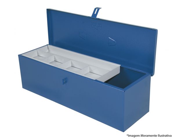 Caixa Ferram Aco Bau 50X16X15Cm Ref03