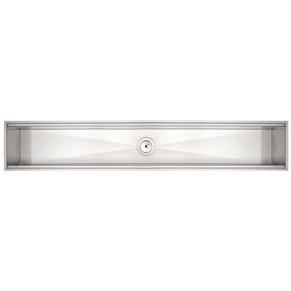 CALHA UMIDA TRAMONTINA AÇO INOX 105X18 CM 94534/003