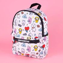 Mochila de Costa Branca Escolar Personagens BT21 K Pop