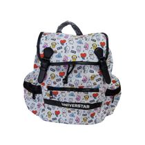 Mochila Branca de Costa Infantil Tipo Saco Personagens BT21