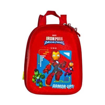 Mochila Escolar Infantil de Costas Homem de Ferro Vermelho