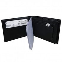 CARTEIRA MASCULINA COURO FASOLO PORTA-CHEQUES H013 MARROM