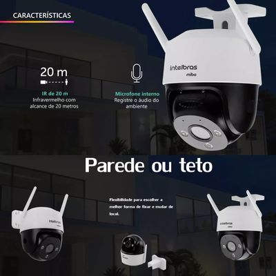 Câmera De Segurança Im7 Speed Dome Intelbras C/ Cartão 64gb