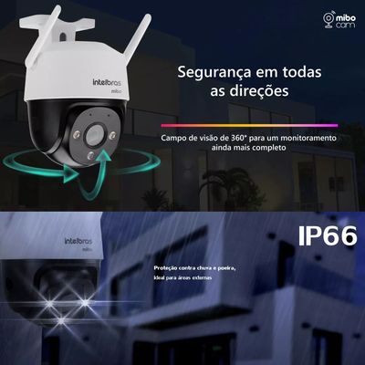 Câmera De Segurança Im7 Speed Dome Intelbras C/ Cartão 64gb