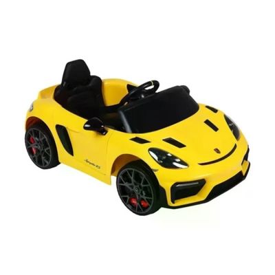 Carro Elétrico Infantil Porsche Spyder 718 Rs 12v Amarelo Bel