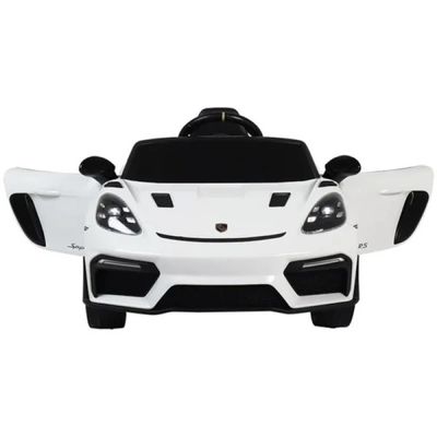Carro Elétrico Infantil Porsche Spyder 718 Rs 12v Branco Bel
