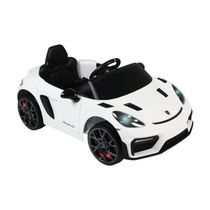 Carro Elétrico Infantil Porsche Spyder 718 Rs 12v Branco Bel