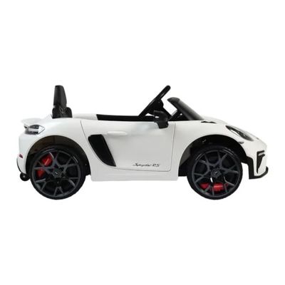Carro Elétrico Infantil Porsche Spyder 718 Rs 12v Branco Bel