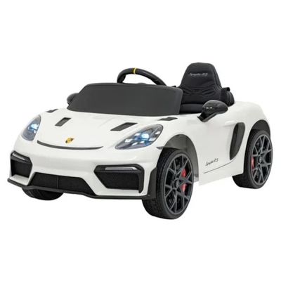 Carro Elétrico Infantil Porsche Spyder 718 Rs 12v Branco Bel