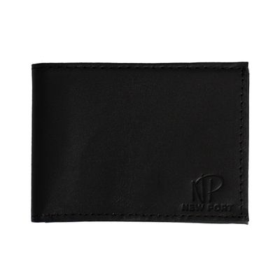 Carteira Masculina Couro Legitimo Slim Pequena Luxo Preta