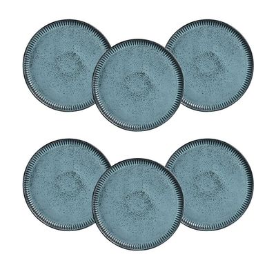 Conjunto de Pratos Rasos Porto Brasil Linhas Night Sky 27,5cm - 6 Peças