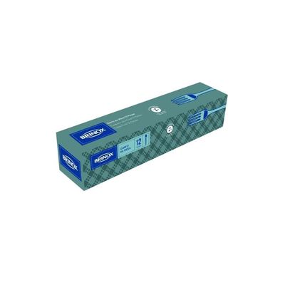Conjunto de Garfos de Mesa Brinox Lyon 12 Peças Cabo Arredondado Aço Inox