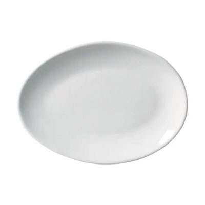Conjunto de Pratos de Sobremesa Ovais Porto Brasil Orgânico New White 22,5cm - 6 peças