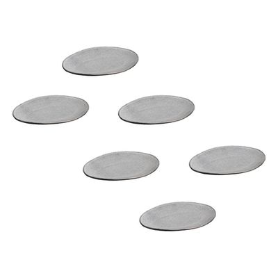 Conjunto de Pratos de Sobremesa Ovais Porto Brasil Orgânico Dust 22,5cm - 6 peças