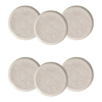 Conjunto de Pratos Rasos Porto Brasil Bio Latte Off White 29cm – 6 Peças