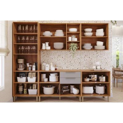 Cozinha Modulada MGM 5 Peças Brilhante C5P160 Cinamomo/Off