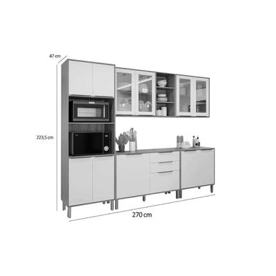 Kit Modulado MGM 5 Peças Brilhante C5P161 Cinamomo/Off
