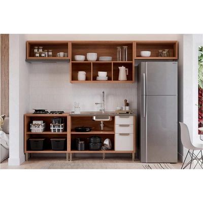 Cozinha Modulada MGM 5 Peças Eloise C5P256 Cinamomo/Titanium