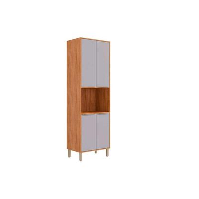 Torre Quente Cozinha MGM Brilhante c/ 4 Portas 70cm Cinamomo/Platina