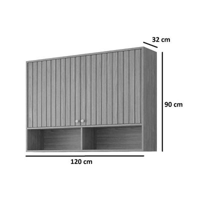 Kit Modulado MGM 6 Peças Divina C6P140 Cinamomo/Titanium