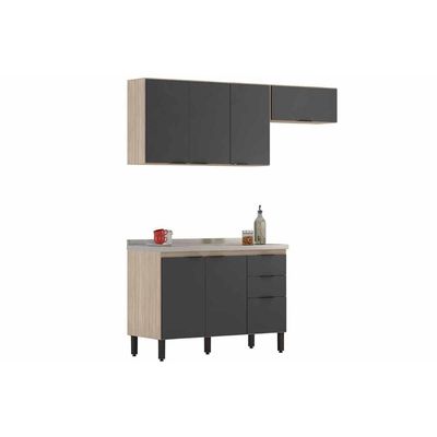 Cozinha Modulada Demóbile 3 Peças Firenze C3P50 Amendola/Nude Prime TX