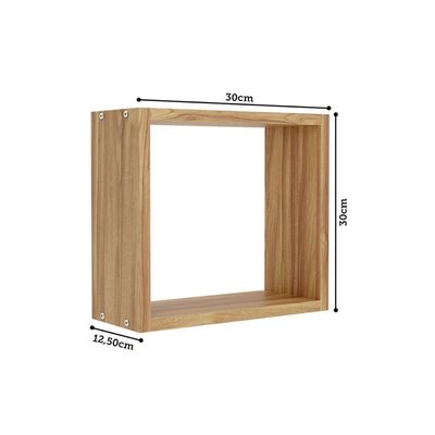 Cubo Quarto Casal Decorativo Amendoa - Peroba