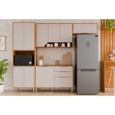 Cozinha Modulada MGM 4 Peças Celeste C4P262 Cinamomo/Off