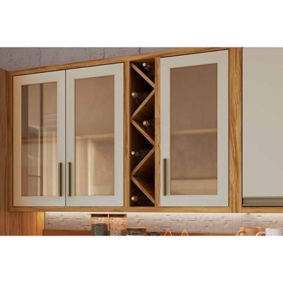 Cozinha Modulada Ronipa 2 Peças Tempranillo C2P57 Amendoa/Off White