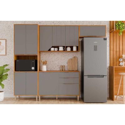 Cozinha Modulada MGM 4 Peças Celeste C4P262 Cinamomo/Platina