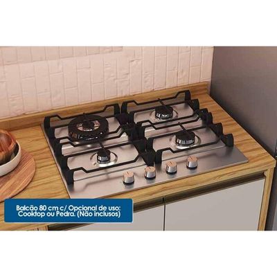 Kit Modulado Ronipa 6 Peças Tempranillo C6P122 Amendoa/Off White
