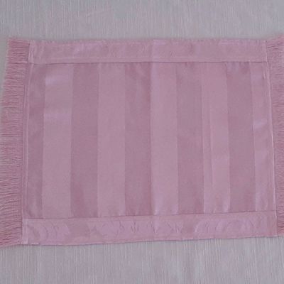 Jogo americano rosa 2 lugares americano tecido jacquard  51x35