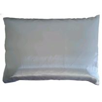 02 Fronha cetim Antifriz branca quarto travesseiro 68x48