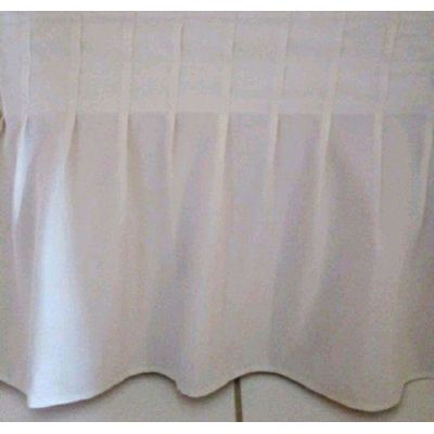 Saia cama box tecido oxford branco 1,89x0,91